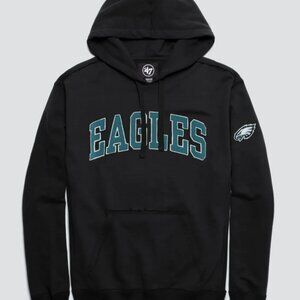 PHILADELPHIA EAGLES RELIC '47 HARRIS SCRIMMAGE HOODIE - Black size large